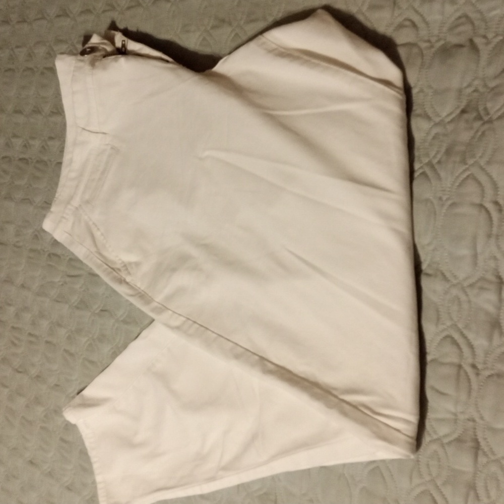 Lane Bryant Tapered Leg White Dress Pants